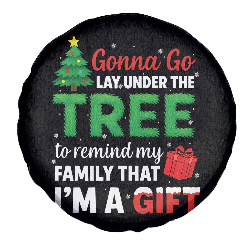 Funny Christmas Spare Tire Cover Lay Under The Tree Xmas Family Pajama Gift - Wonder Print Shop