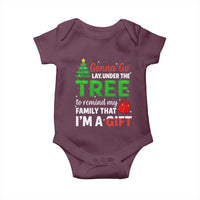 Funny Christmas Baby Onesie Lay Under The Tree Xmas Family Pajama Gift - Wonder Print Shop