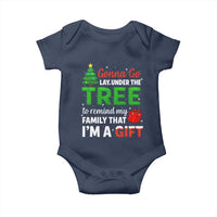 Funny Christmas Baby Onesie Lay Under The Tree Xmas Family Pajama Gift - Wonder Print Shop