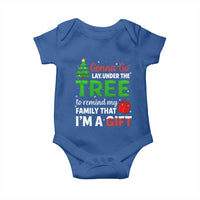 Funny Christmas Baby Onesie Lay Under The Tree Xmas Family Pajama Gift - Wonder Print Shop