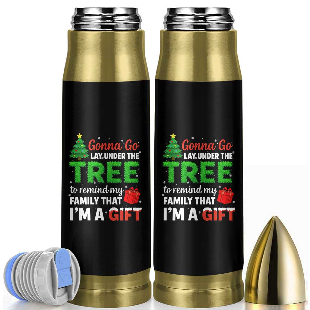 Funny Christmas Bullet Tumbler Lay Under The Tree Xmas Family Pajama Gift - Wonder Print Shop