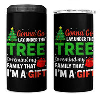 Funny Christmas 4 in 1 Can Cooler Tumbler Lay Under The Tree Xmas Family Pajama Gift - Wonder Print Shop