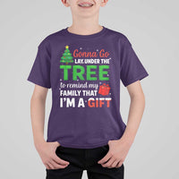 Funny Christmas T Shirt For Kid Lay Under The Tree Xmas Family Pajama Gift - Wonder Print Shop