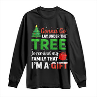 Funny Christmas Long Sleeve Shirt Lay Under The Tree Xmas Family Pajama Gift - Wonder Print Shop
