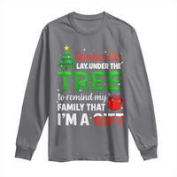 Funny Christmas Long Sleeve Shirt Lay Under The Tree Xmas Family Pajama Gift - Wonder Print Shop
