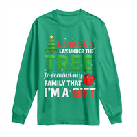 Funny Christmas Long Sleeve Shirt Lay Under The Tree Xmas Family Pajama Gift - Wonder Print Shop