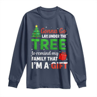 Funny Christmas Long Sleeve Shirt Lay Under The Tree Xmas Family Pajama Gift - Wonder Print Shop