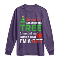 Funny Christmas Long Sleeve Shirt Lay Under The Tree Xmas Family Pajama Gift - Wonder Print Shop