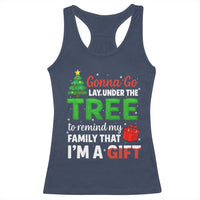 Funny Christmas Racerback Tank Top Lay Under The Tree Xmas Family Pajama Gift - Wonder Print Shop