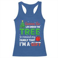 Funny Christmas Racerback Tank Top Lay Under The Tree Xmas Family Pajama Gift - Wonder Print Shop