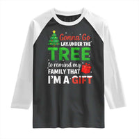 Funny Christmas Raglan Shirt Lay Under The Tree Xmas Family Pajama Gift - Wonder Print Shop