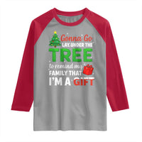Funny Christmas Raglan Shirt Lay Under The Tree Xmas Family Pajama Gift - Wonder Print Shop