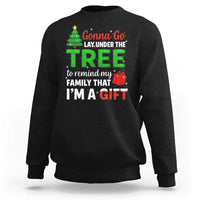 Funny Christmas Sweatshirt Lay Under The Tree Xmas Family Pajama Gift - Wonder Print Shop