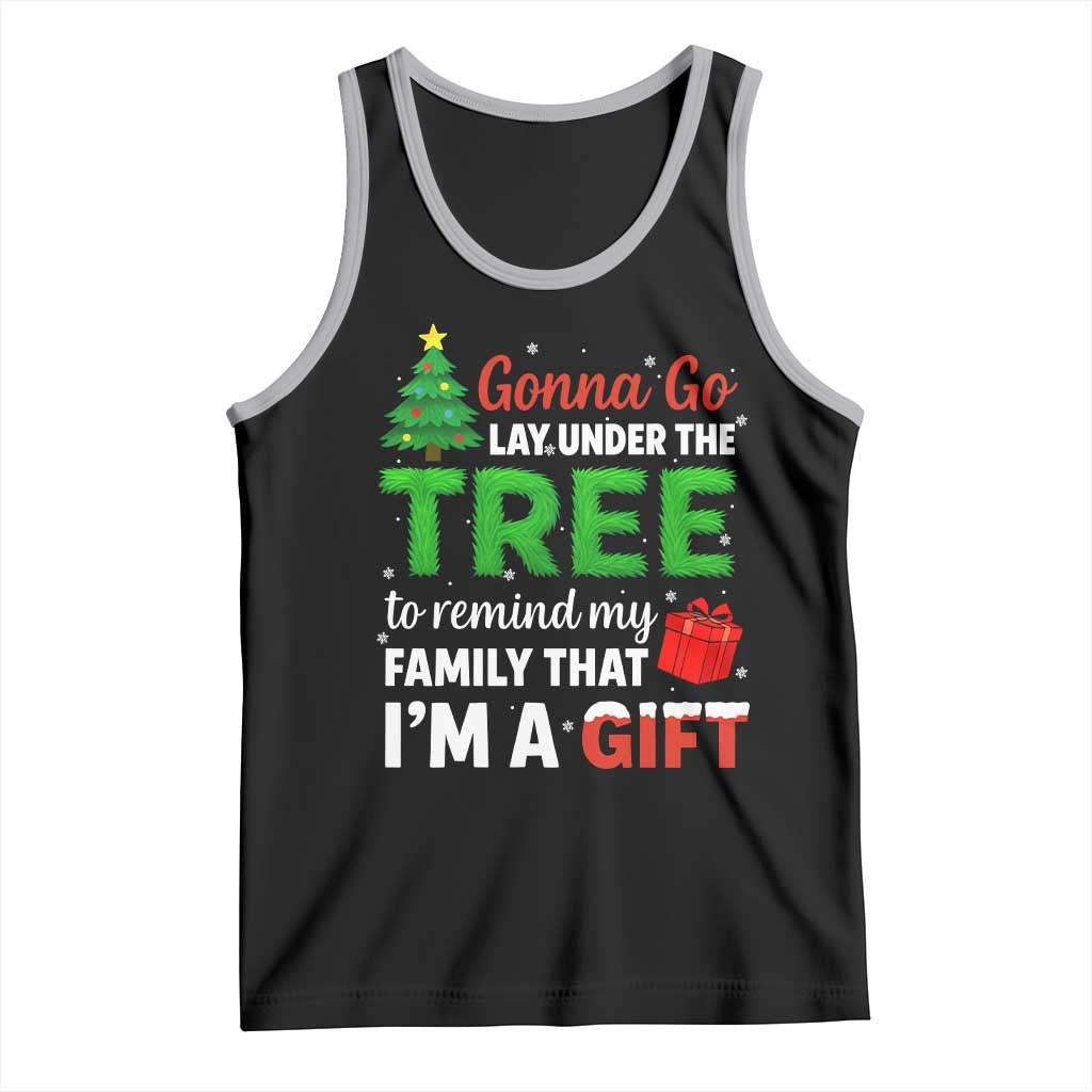 Funny Christmas Tank Top Lay Under The Tree Xmas Family Pajama Gift - Wonder Print Shop