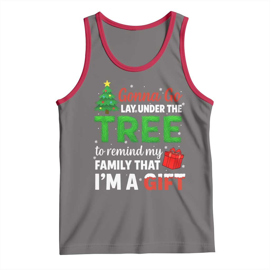 Funny Christmas Tank Top Lay Under The Tree Xmas Family Pajama Gift - Wonder Print Shop