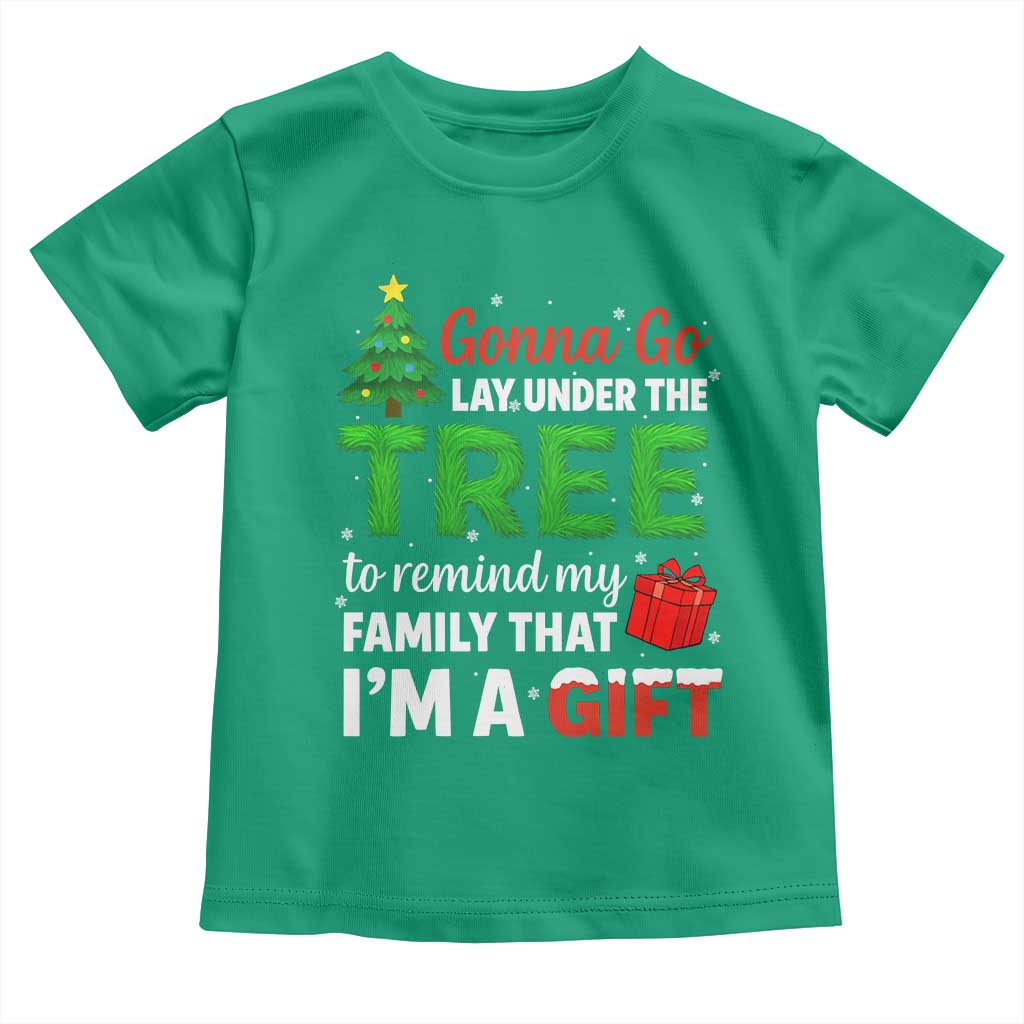 Funny Christmas Toddler T Shirt Lay Under The Tree Xmas Family Pajama Gift - Wonder Print Shop