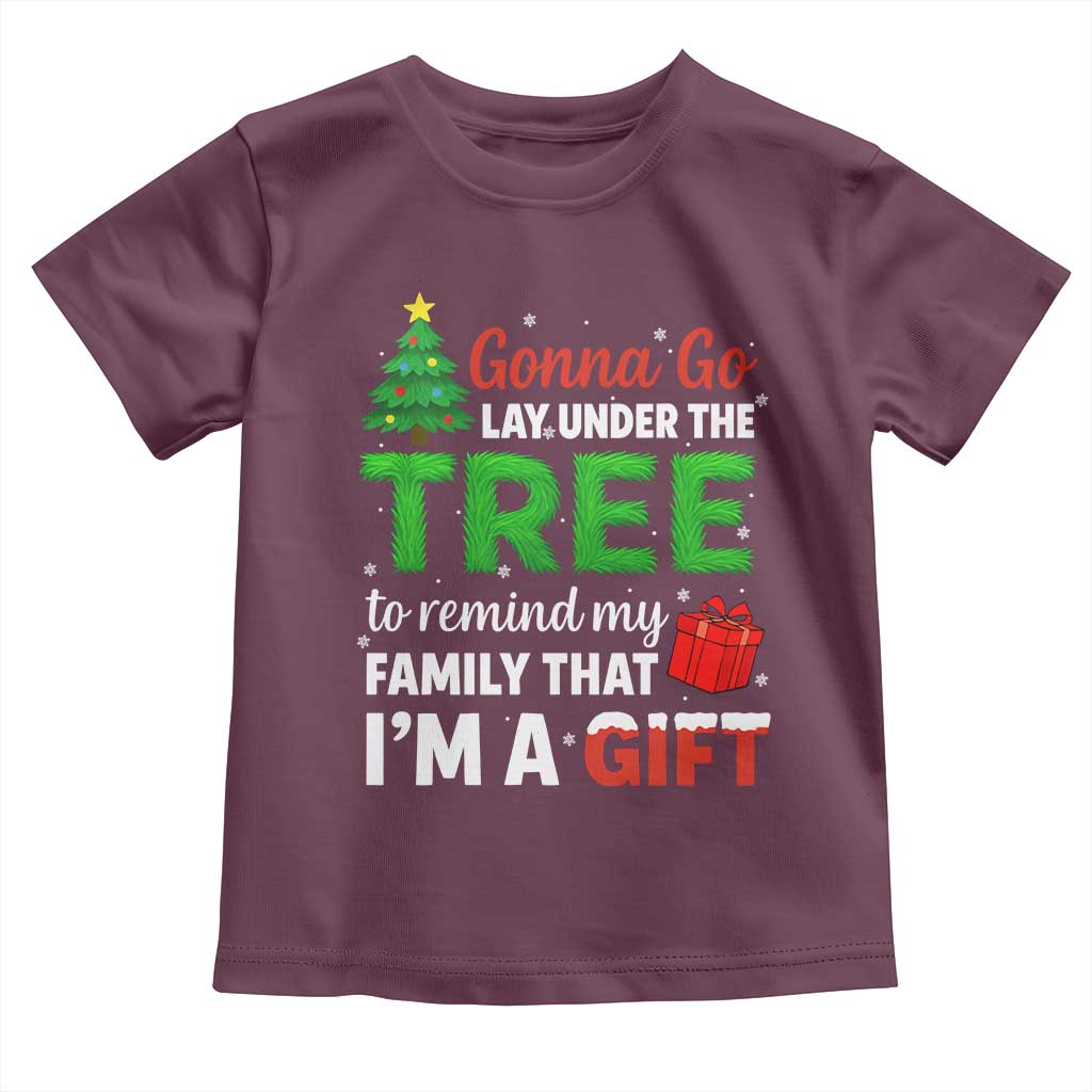 Funny Christmas Toddler T Shirt Lay Under The Tree Xmas Family Pajama Gift - Wonder Print Shop