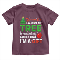 Funny Christmas Toddler T Shirt Lay Under The Tree Xmas Family Pajama Gift - Wonder Print Shop