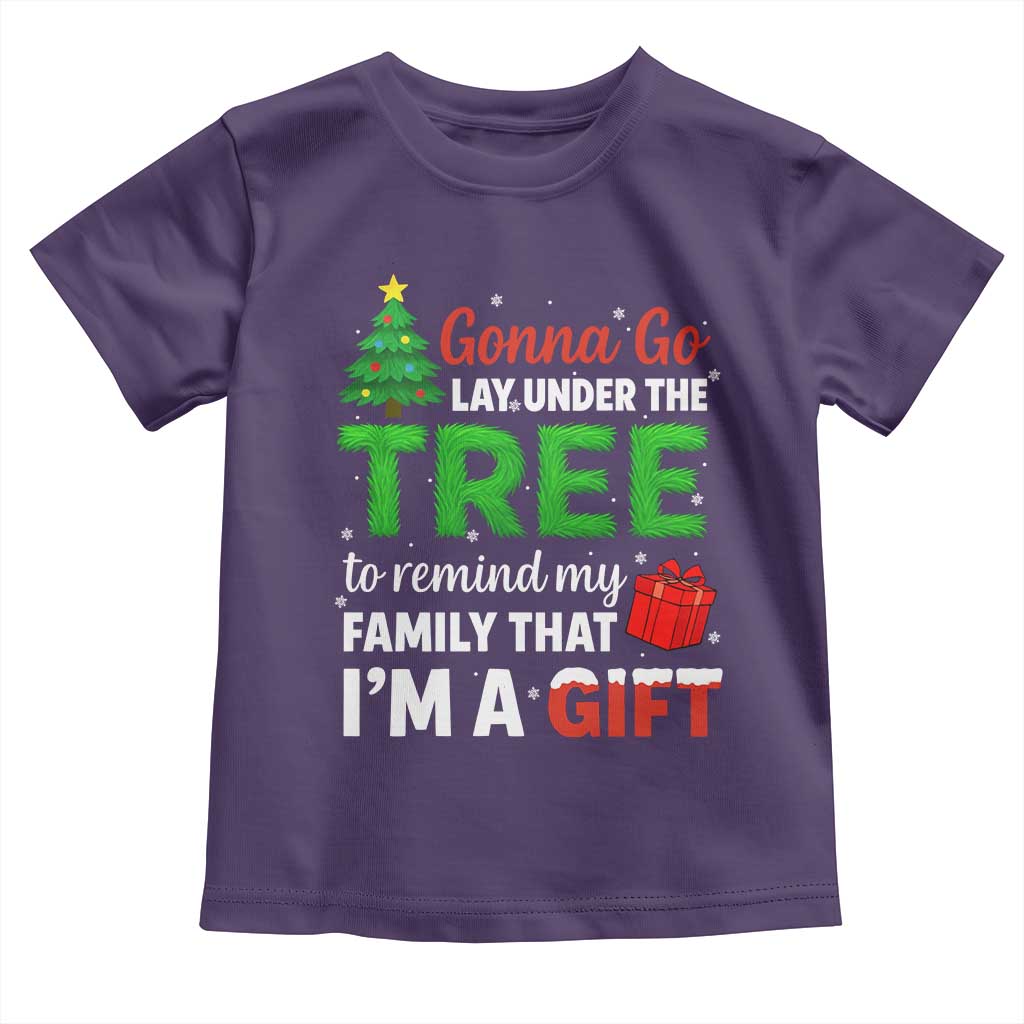Funny Christmas Toddler T Shirt Lay Under The Tree Xmas Family Pajama Gift - Wonder Print Shop