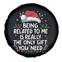 Being Related To Me Funny Christmas Spare Tire Cover Family Xmas Pajamas - Wonder Print Shop