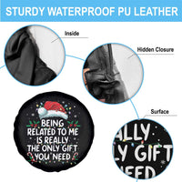 Being Related To Me Funny Christmas Spare Tire Cover Family Xmas Pajamas - Wonder Print Shop