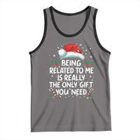 Being Related To Me Funny Christmas Tank Top Family Xmas Pajamas - Wonder Print Shop