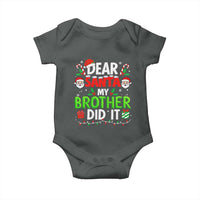 Dear Santa My Brother Did It Funny Christmas Baby Onesie Boys Girls Kids - Wonder Print Shop