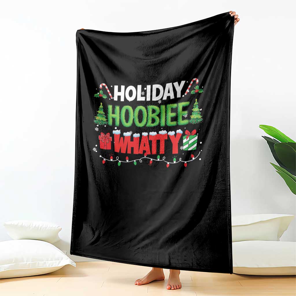 Holiday Hoobie Whatty Throw Blanket Funny Christmas Movie - Wonder Print Shop