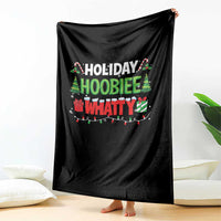 Holiday Hoobie Whatty Throw Blanket Funny Christmas Movie - Wonder Print Shop