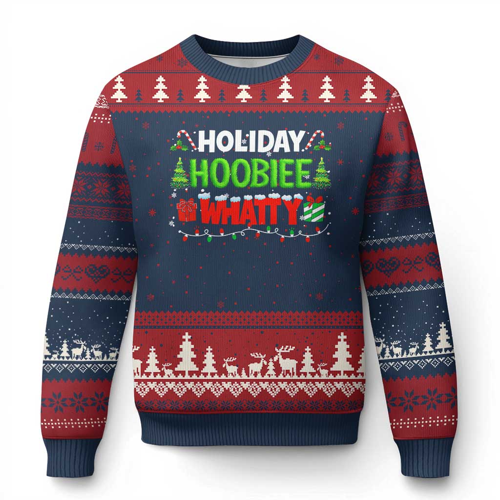 Holiday Hoobie Whatty Ugly Christmas Sweater Funny Xmas Movie - Wonder Print Shop