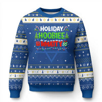 Holiday Hoobie Whatty Hanukkah Ugly Sweater Funny Christmas Movie - Wonder Print Shop