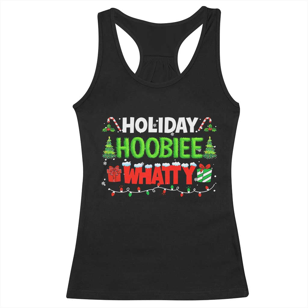 Holiday Hoobie Whatty Racerback Tank Top Funny Christmas Movie - Wonder Print Shop