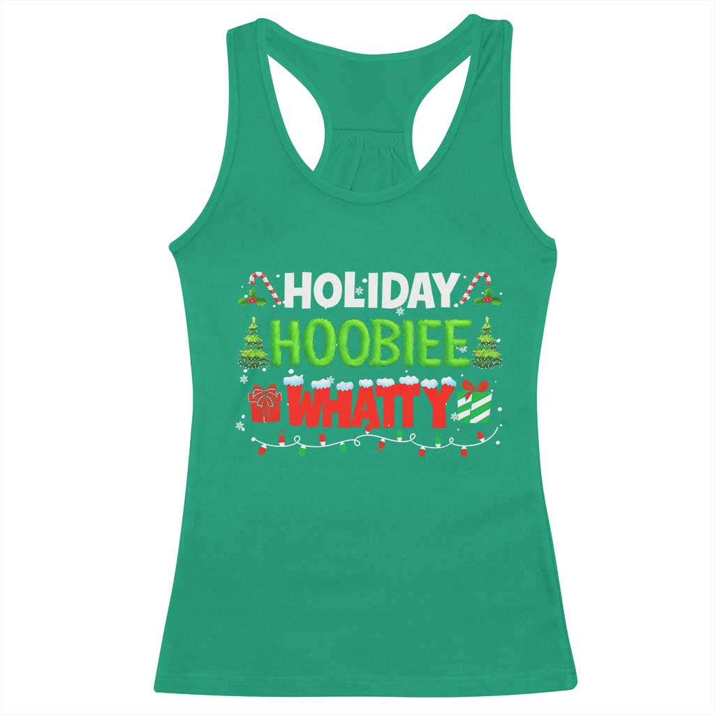 Holiday Hoobie Whatty Racerback Tank Top Funny Christmas Movie - Wonder Print Shop