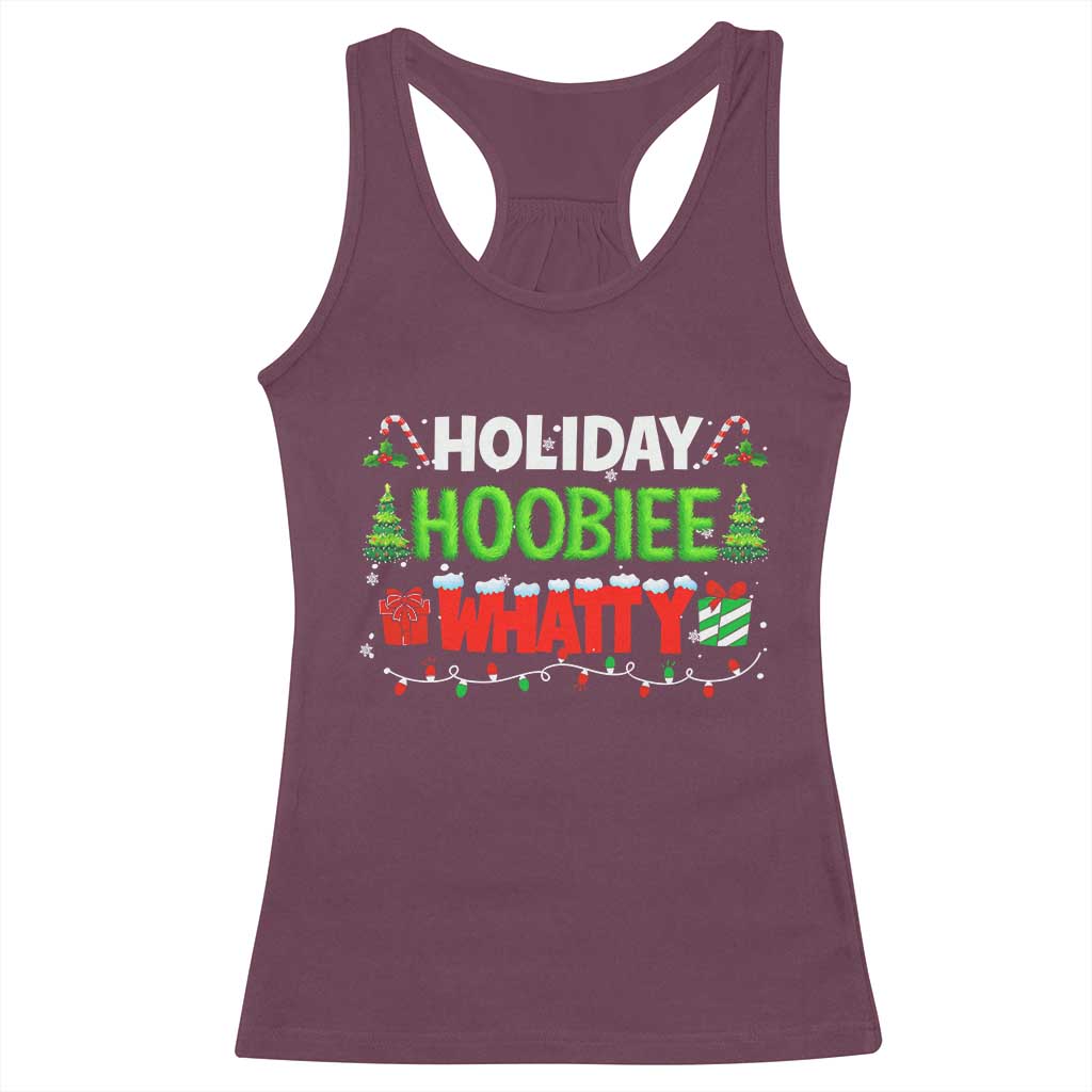 Holiday Hoobie Whatty Racerback Tank Top Funny Christmas Movie - Wonder Print Shop