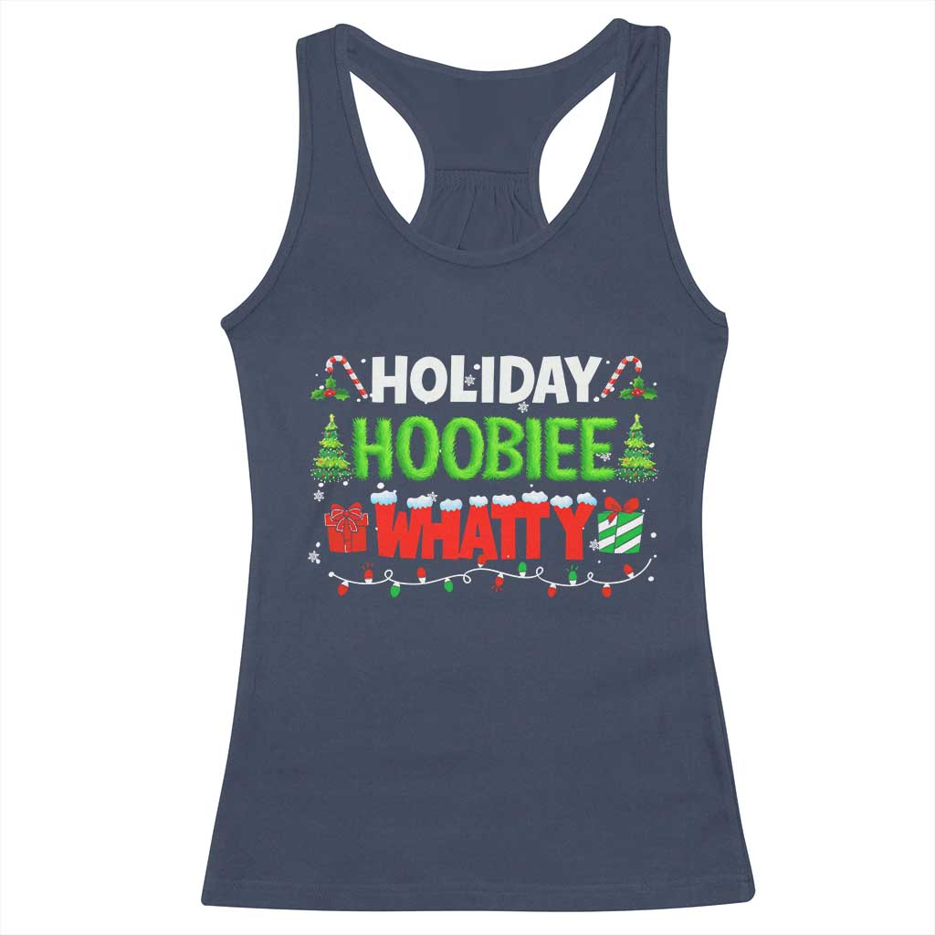 Holiday Hoobie Whatty Racerback Tank Top Funny Christmas Movie - Wonder Print Shop