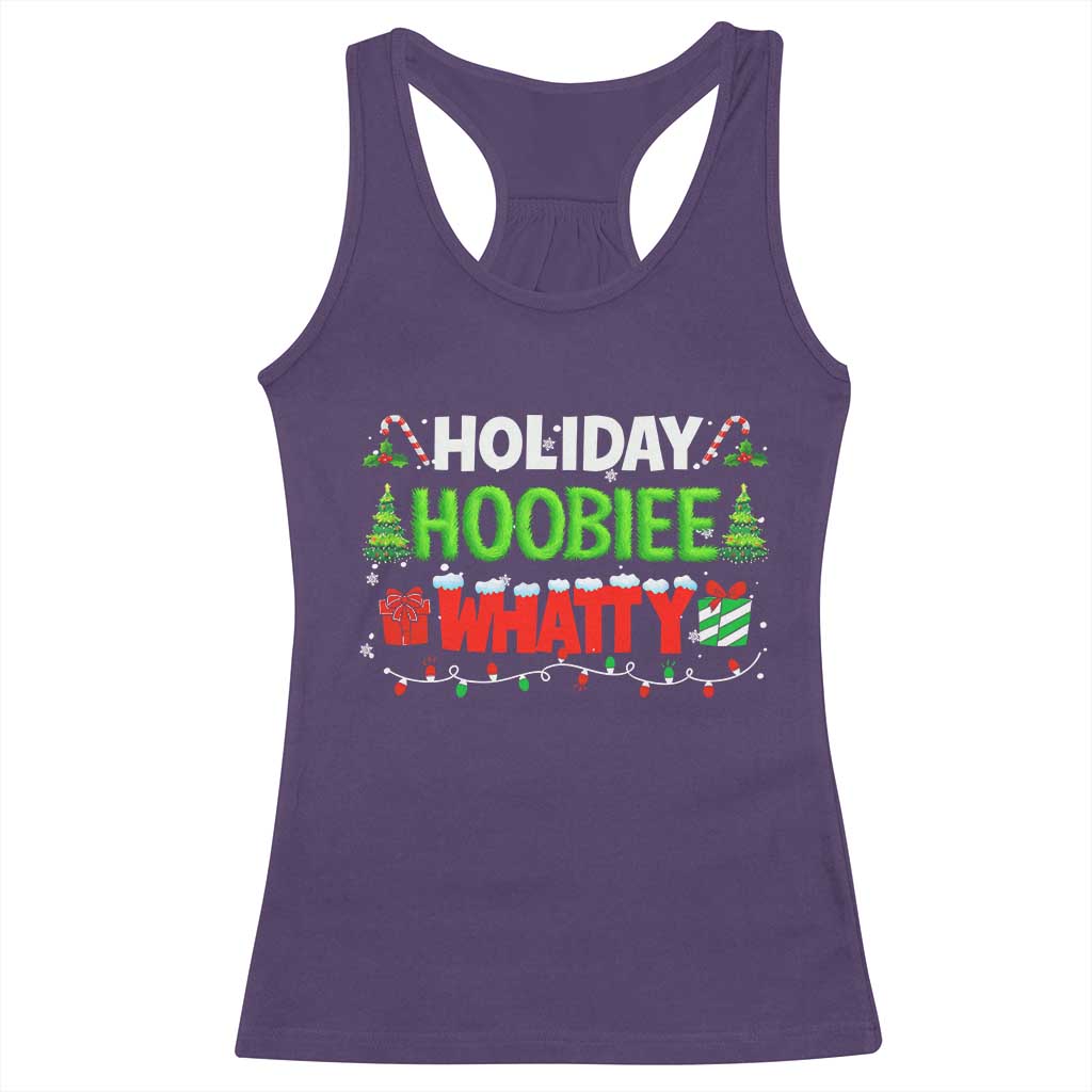 Holiday Hoobie Whatty Racerback Tank Top Funny Christmas Movie - Wonder Print Shop