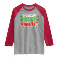 Holiday Hoobie Whatty Raglan Shirt Funny Christmas Movie - Wonder Print Shop