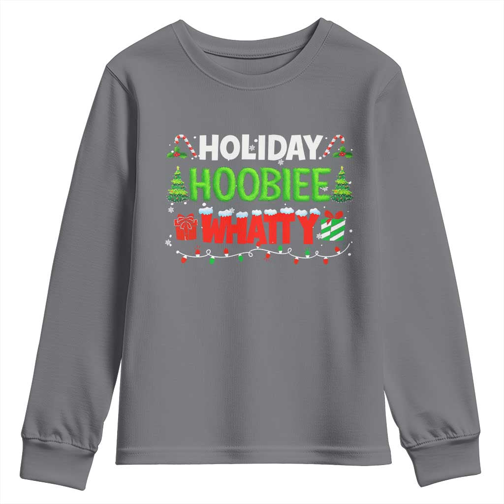 Holiday Hoobie Whatty Youth Sweatshirt Funny Christmas Movie - Wonder Print Shop