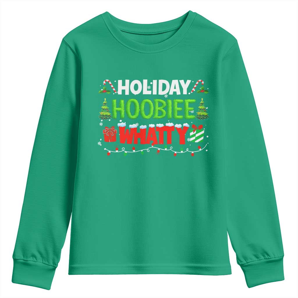 Holiday Hoobie Whatty Youth Sweatshirt Funny Christmas Movie - Wonder Print Shop