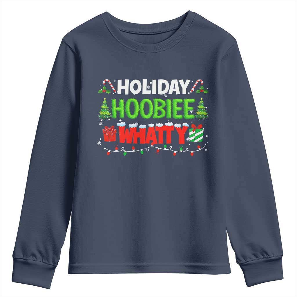 Holiday Hoobie Whatty Youth Sweatshirt Funny Christmas Movie - Wonder Print Shop