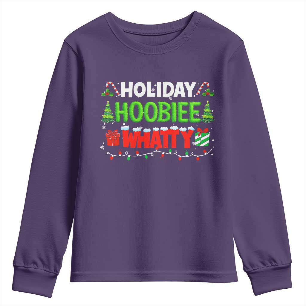 Holiday Hoobie Whatty Youth Sweatshirt Funny Christmas Movie - Wonder Print Shop