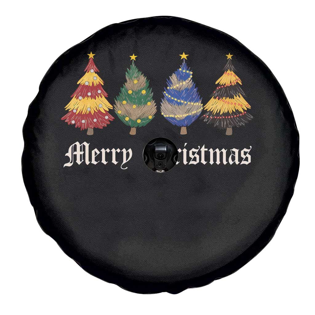 Christmas Tree Spare Tire Cover Retro Wizard Trees Magical Cute Family Pajama - Wonder Print Shop