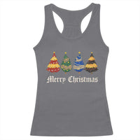 Christmas Tree Racerback Tank Top Retro Wizard Trees Magical Cute Family Pajama - Wonder Print Shop
