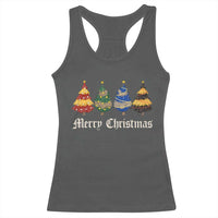 Christmas Tree Racerback Tank Top Retro Wizard Trees Magical Cute Family Pajama - Wonder Print Shop