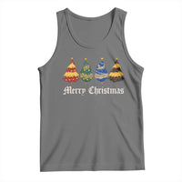 Christmas Tree Tank Top Retro Wizard Trees Magical Cute Family Pajama - Wonder Print Shop