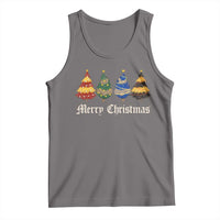 Christmas Tree Tank Top Retro Wizard Trees Magical Cute Family Pajama - Wonder Print Shop