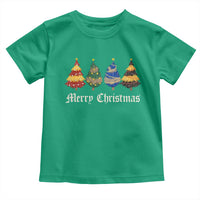 Christmas Tree Toddler T Shirt Retro Wizard Trees Magical Cute Family Pajama - Wonder Print Shop