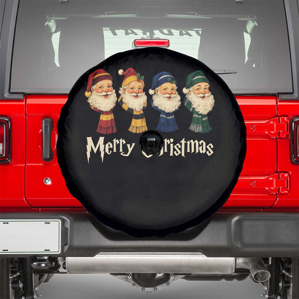 Merry Christmas Santa Spare Tire Cover Vintage Wizard Holiday Season Cute Family Pajama - Wonder Print Shop
