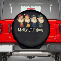 Merry Christmas Santa Spare Tire Cover Vintage Wizard Holiday Season Cute Family Pajama - Wonder Print Shop