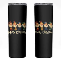 Merry Christmas Santa Skinny Tumbler Vintage Wizard Holiday Season Cute Family Pajama - Wonder Print Shop